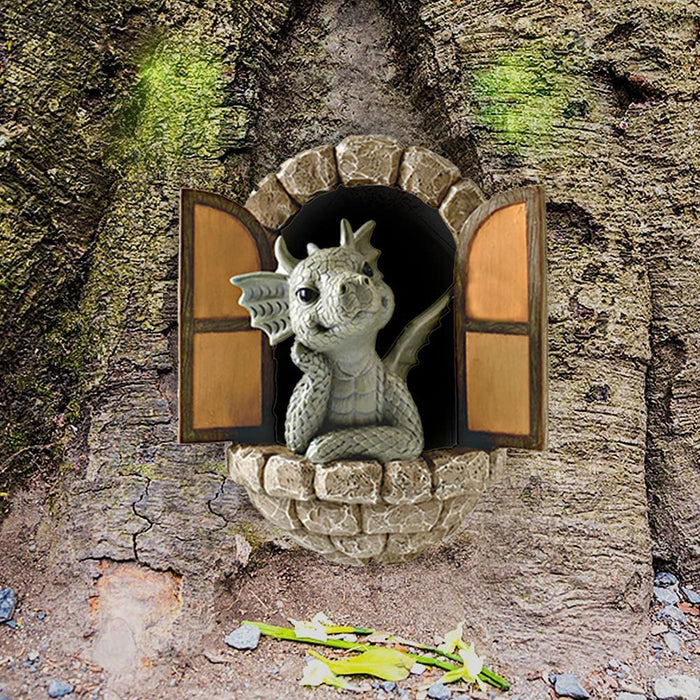 Art Baby Dragon Sculpture Garden/Home Decor