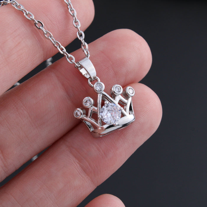 Daughter - Remember - Crown Necklace